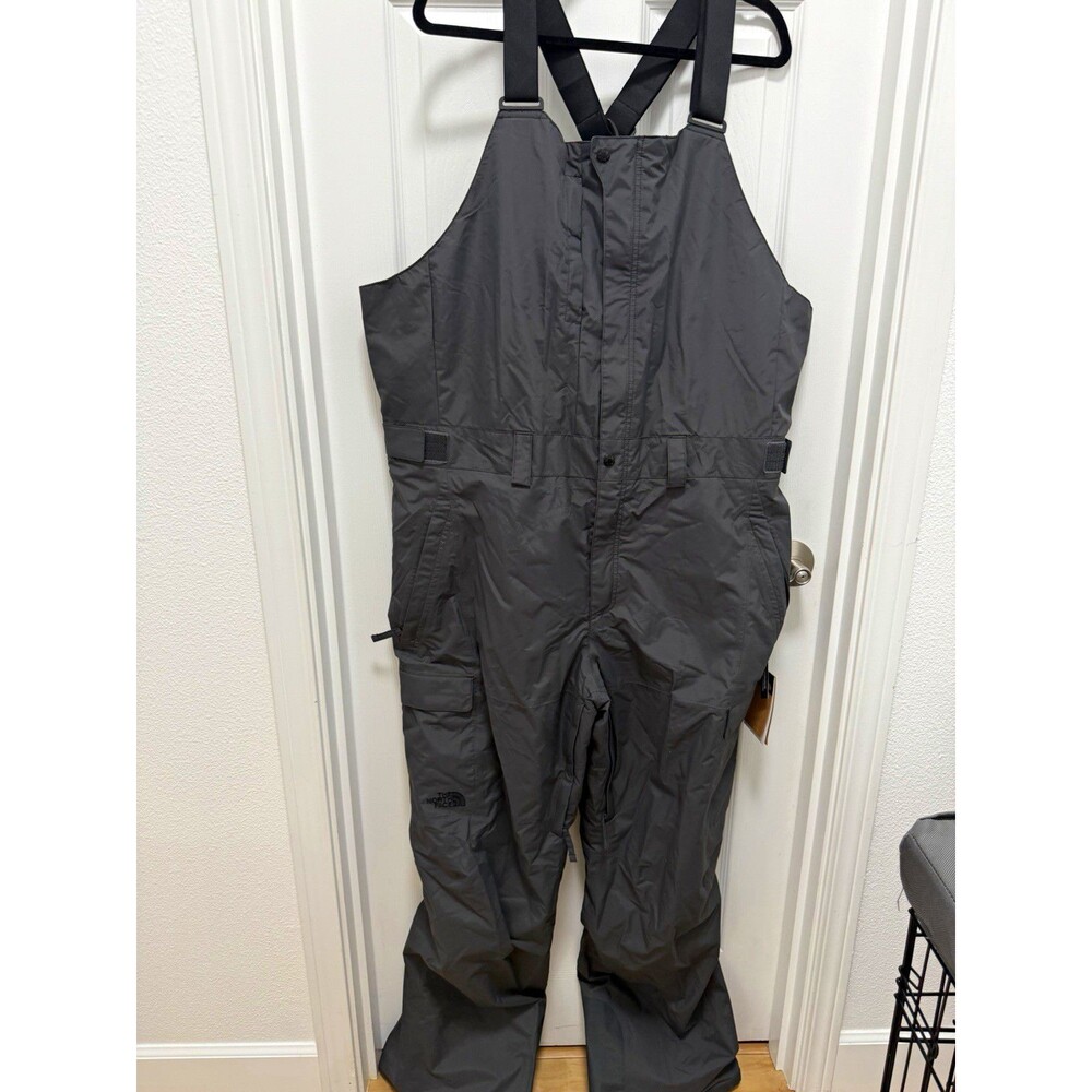 NWT North Face Freedom Bib Men's 2XL Tall Asphalt Grey DryVent Snow Pants